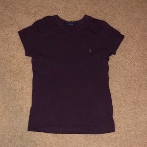 Dark Maroon Ralph Lauren Tee
